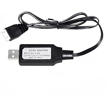 11.1V XH-4P 500mah USB Charger Cable for 11.1V 3S 3 Cell Lipo Battery RC Toys,Splatter Ball Gun, RC Car, RC Boat,RC Trucks and RC Plane