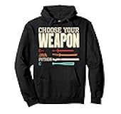 Choose Your Weapon C++ Java Python C Computer Programmer Pullover Hoodie