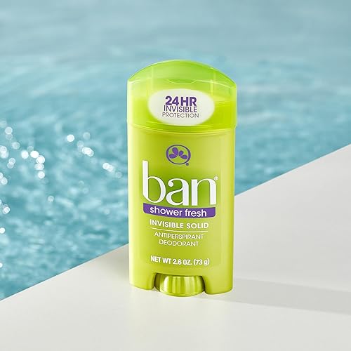 Miniatura 3 de Ban Desodorante antitranspirante sólido invisible para mujeres y hombres, 24 horas de protección contra el olor y el sudor de las axilas, fresco de