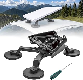 Starlink Mini Magnetic Car Roof Mount, Quick Release Stainless Steel Base | Secure your Starlink Mini Mount anywhere with powerful magnets.