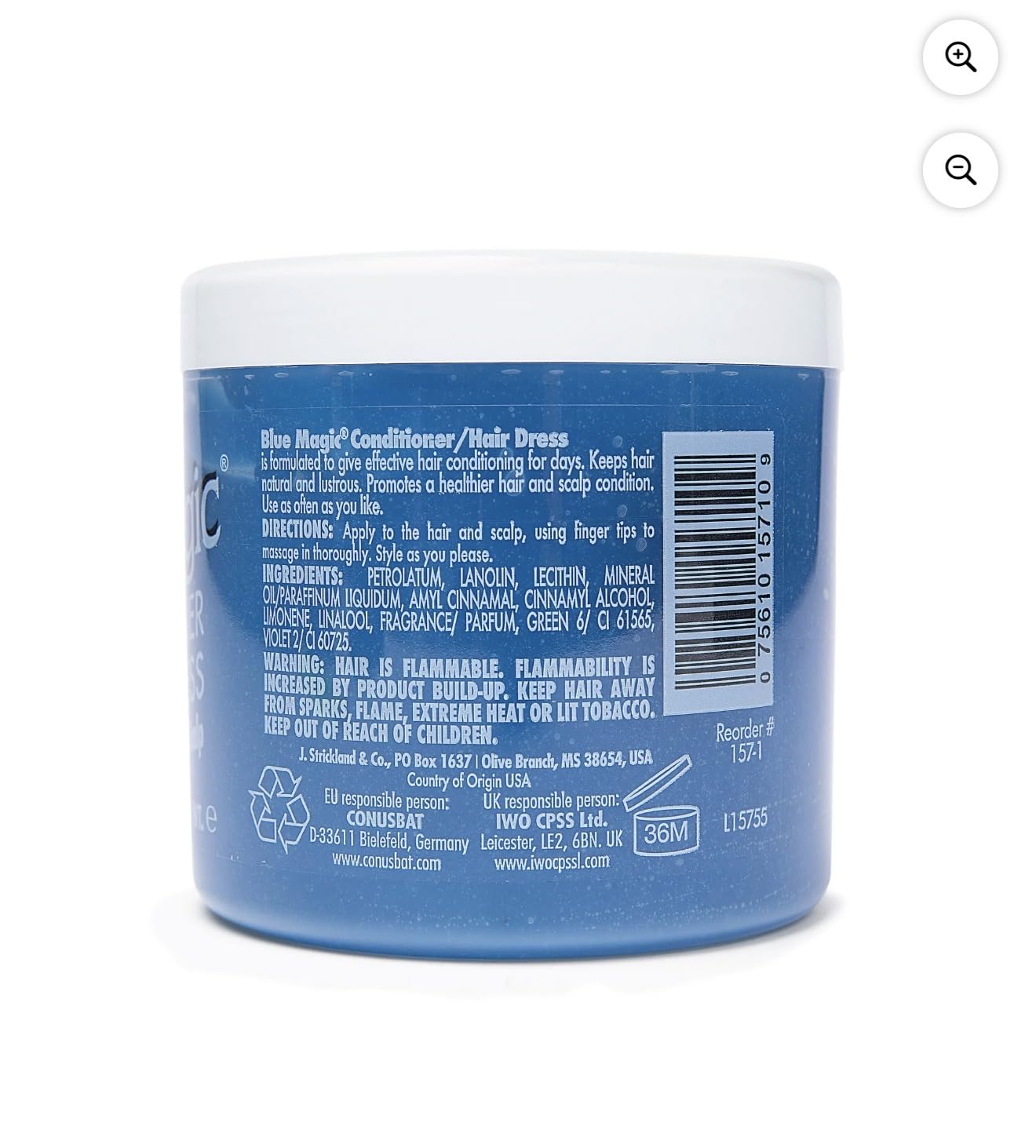 Blue Magic Original Hair Conditioning Dressing, Moisturizing Formula, 12 oz (2-Pack)