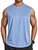 Men's Sleeveless Shirt Quick Dry Workout Tank Top Gym Muscle T Shirts Sport Athletic Tanks Moisture Wicking