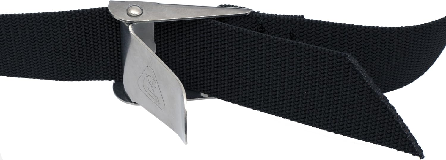 Cressi Nylon Weight Belt w/Metal Buckle, Black
