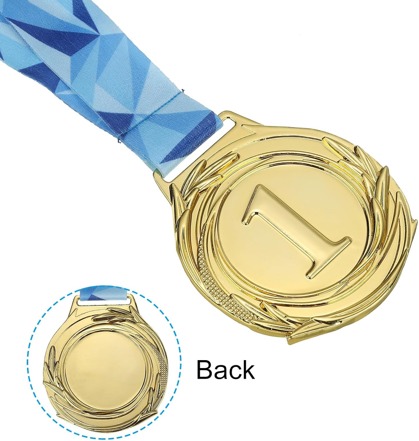 PATIKIL 2.56 Inch Gold Silver Bronze Winner Award Medals, 6 Pack Style Award Medals 1st 2nd 3rd Prizes with Ribbon for Games Sports Competitions