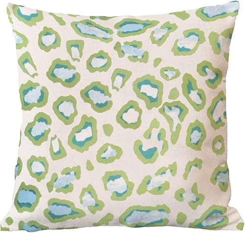 Vista 463 de ArogGeld Chinoiserie - Fundas de almohada escénicas asiáticas, estilo asiático, funda de almohada azul y verde Kelly, funda de cojín para decoración