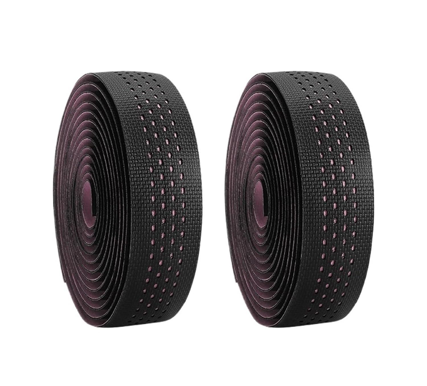 Multicolor Bike Handlebar Tape Road Bike Bar Tape with Plugs Road Bike Accessories(Black Pink)