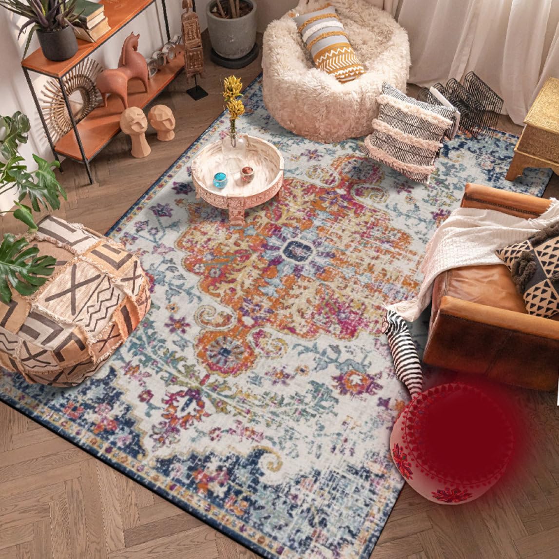 Amazon｜ラグ 洗える カーペット カラー13 ラグマット おしゃれ