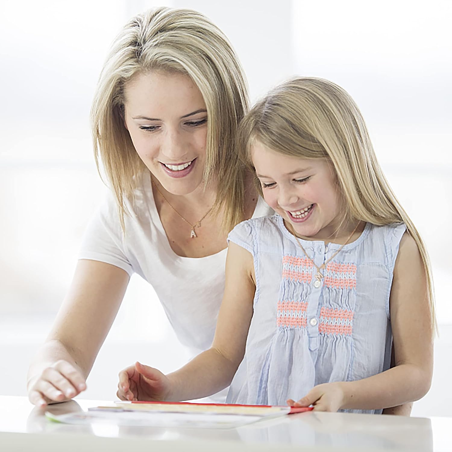 MJartoria Dainty Initial Necklace Butterfly Pendant Necklace, 14K Gold Plated Cubic Zirconia Letter Dainty Necklaces Jewelry Birthday Gifts for Women