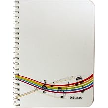 BookFactory Music Notebook, 3.5" x 5.25" Wire-O, 100 Pages
