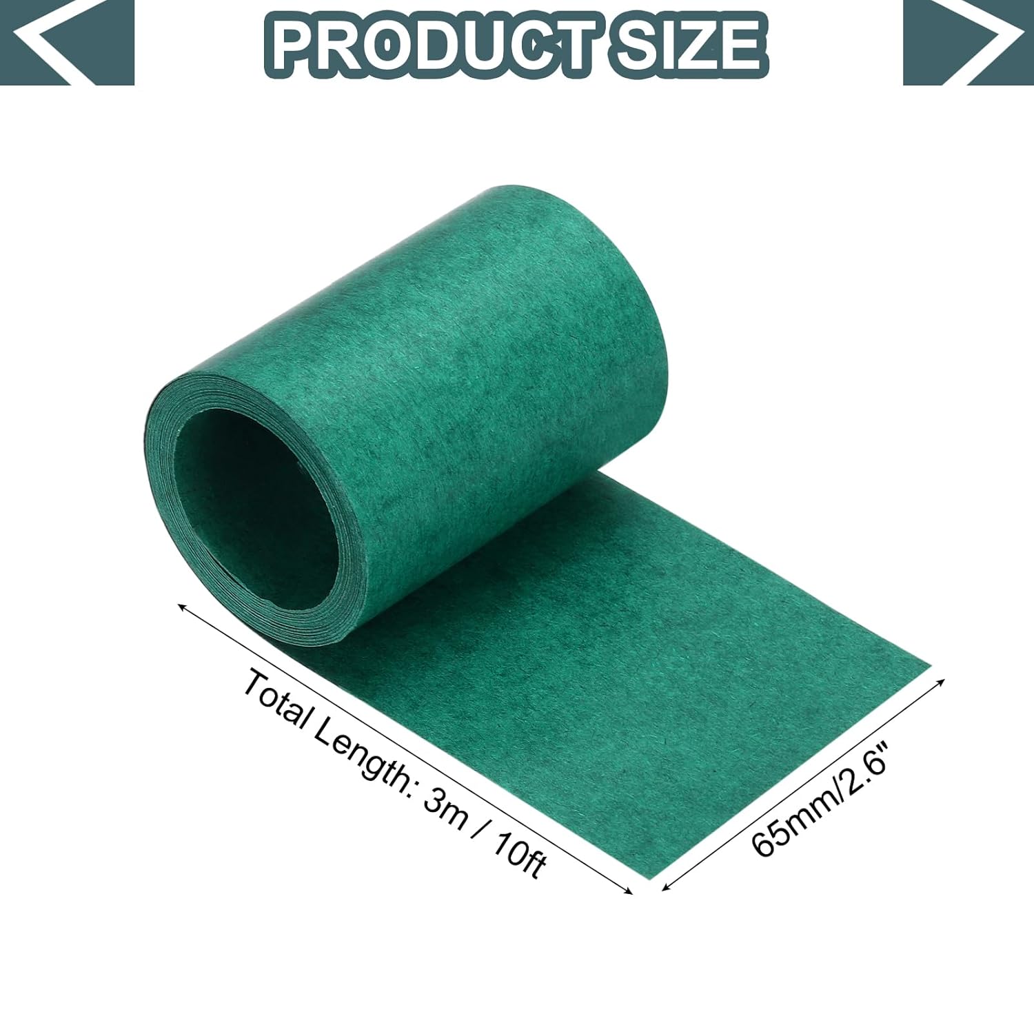 MECCANIXITY Electrical Insulating Fish Paper 65mm, 10ft Green Battery Insulator Gasket Paper Sheet for 18650 21700 26650 Battery Pack