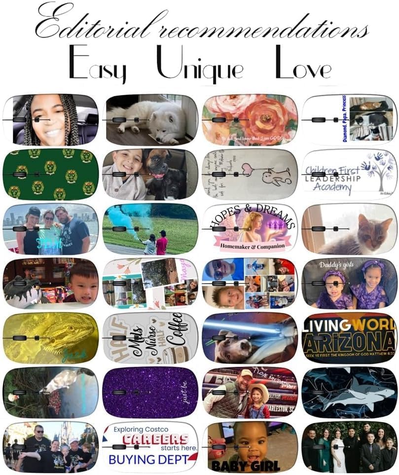 Miniatura 7 de maizi Ratón inalámbrico para Mac Ordenador portátil personal, Ratones inalámbricos ID de imagen 20017853 Fondo floral Dai Portable 2.4G USB Receptor