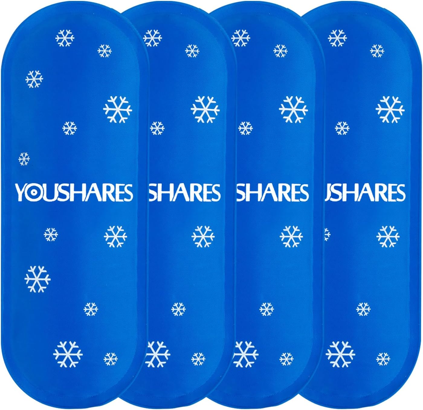 YOUSHARES Mini Ice Packs - Reusable, Thickened & Leak-proof Ice Pack for Insulin & Peptide Cooler Travel Case, TSA Approved Ice Packs Suitable for Most Insulated Medication Travel Bag (4 Packs)