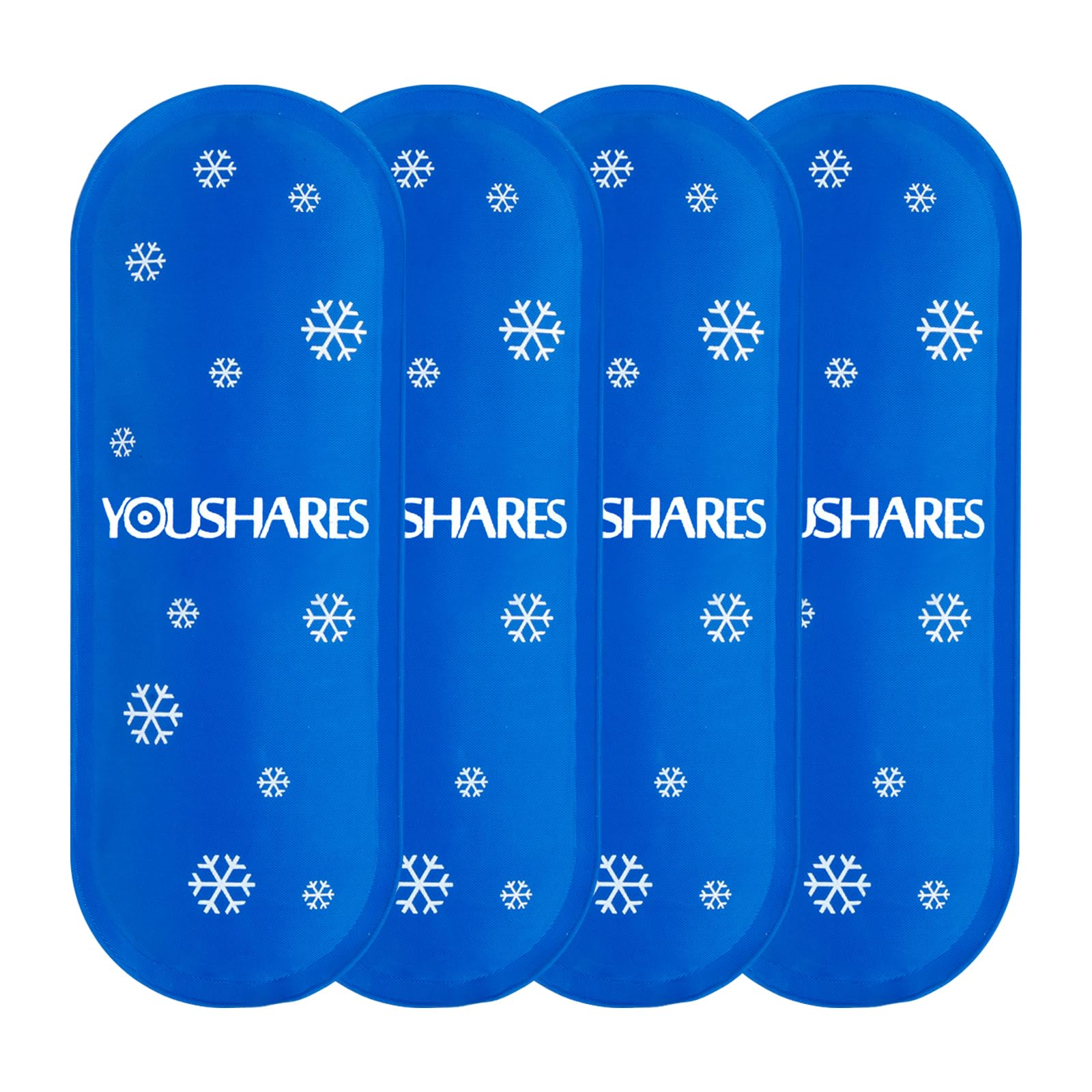 YOUSHARES Mini Ice Packs - Reusable, Thickened &amp; Leak-proof Ice Pack for Insulin &amp; Peptide Cooler Travel Case, TSA Approved Ice Packs Suitable for Most Insulated Medication Travel Bag (4 Packs)
