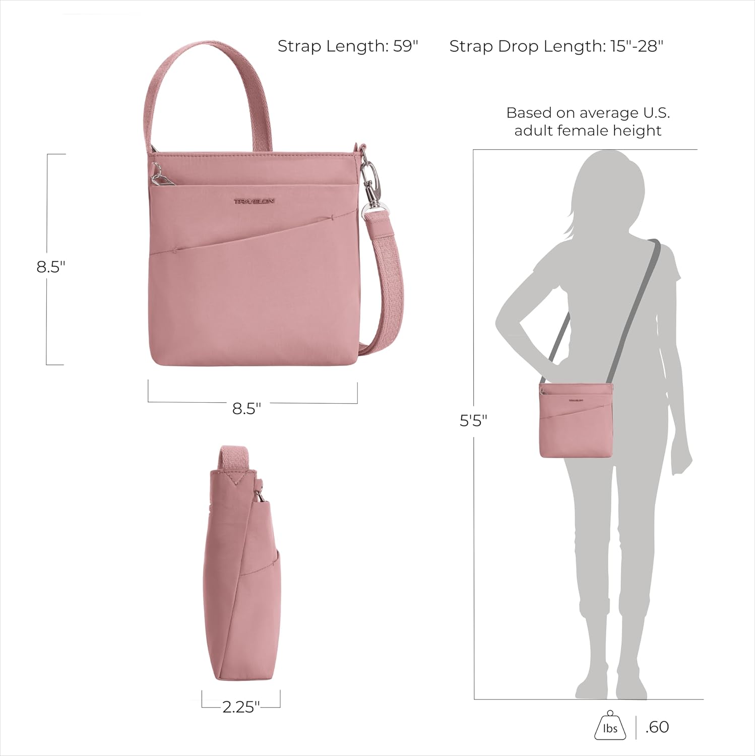 Travelon Anti-Theft Roam Small Crossbody - Image 4