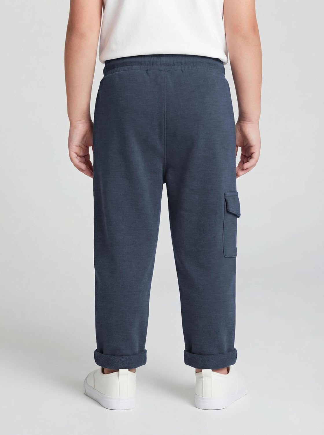 Andrew Scott Kids French Terry Joggers | 100% Cotton | Drawstring & Pockets Pants | Boys Girls | Multi Packs & Colors