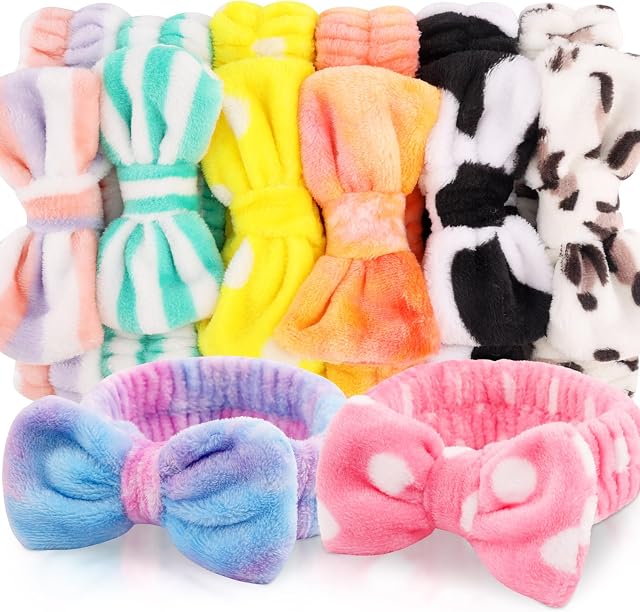 YOOVR 8pcs Spa Headband, Christmas Stocking Stuffers for Teen Girls Women | Bulk Cute Small Trendy Stuff Gifts