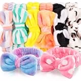 YOOVR 8pcs Spa Headband, Easter Basket Stuffers, Bulk Easter Mothers Day Gifts, Stocking Stuffers for Teen Girls Women, Skincare Makeup Face Wash Headband, Goodie Bags Gift Baskets Party Favors