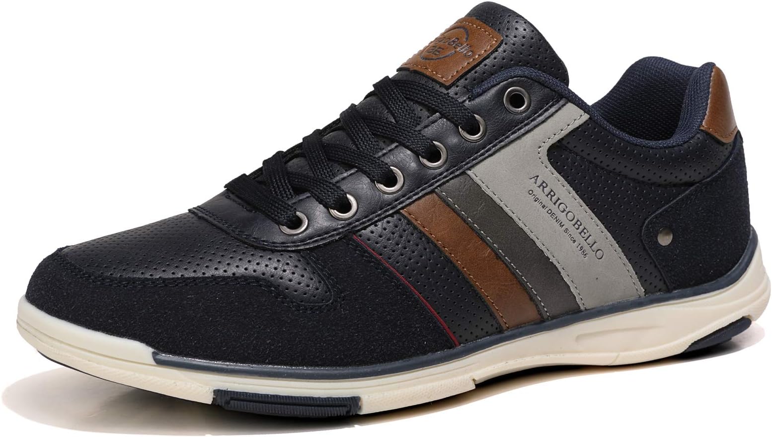 ARRIGO BELLO Mens Trainer Casual Shoes Walking Breathable Fashion Sneakers Lightweight Shoe Size 7-11UK (Blue, 9)