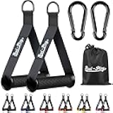 ROEL-PLAY Gym Exercise Handles, Replacement Fitness Equipment for Strength Trainer, Cable Machine and Resistance Band Handles, Home Gym Add On Equipment