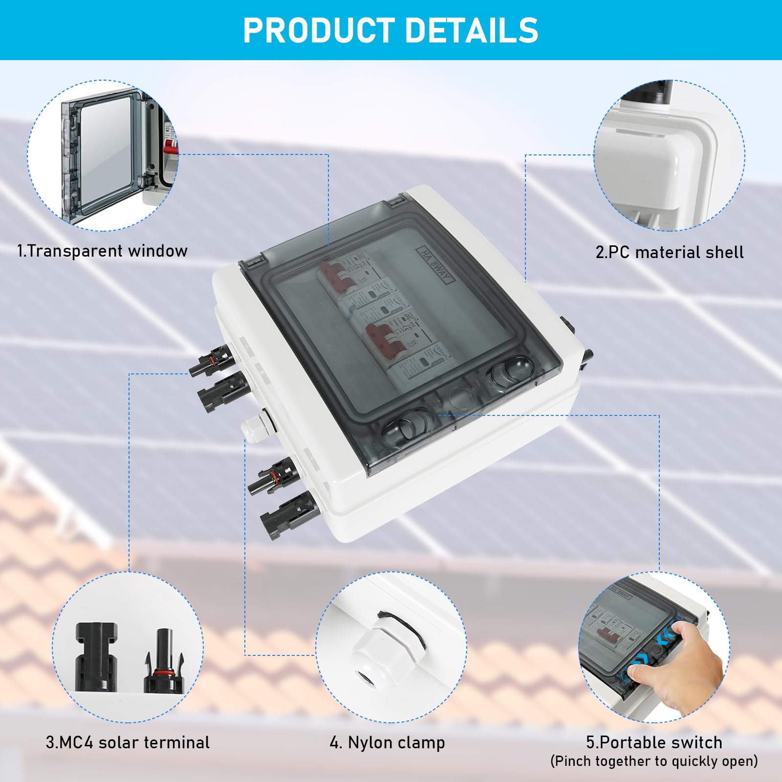 Überspannungsschutz PV GAK 4 MPPT IP65 1000V DC Typ I II – Energietechnik Bremen