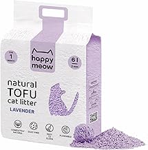 Tofu Cat Litter (6L / 2.5 kg) - Natural and Biodegradable - Instant Binder, Low Powder, Durable Odor Control, Ultra Absorbent, Disposable in the Toilet (Lavender)