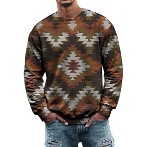 MARSVOVO Sweatshirts for Men Comfortable Crewneck Long Sleeve Pullover Plus Size Sweatshirt Lounge Fall Basic Tops