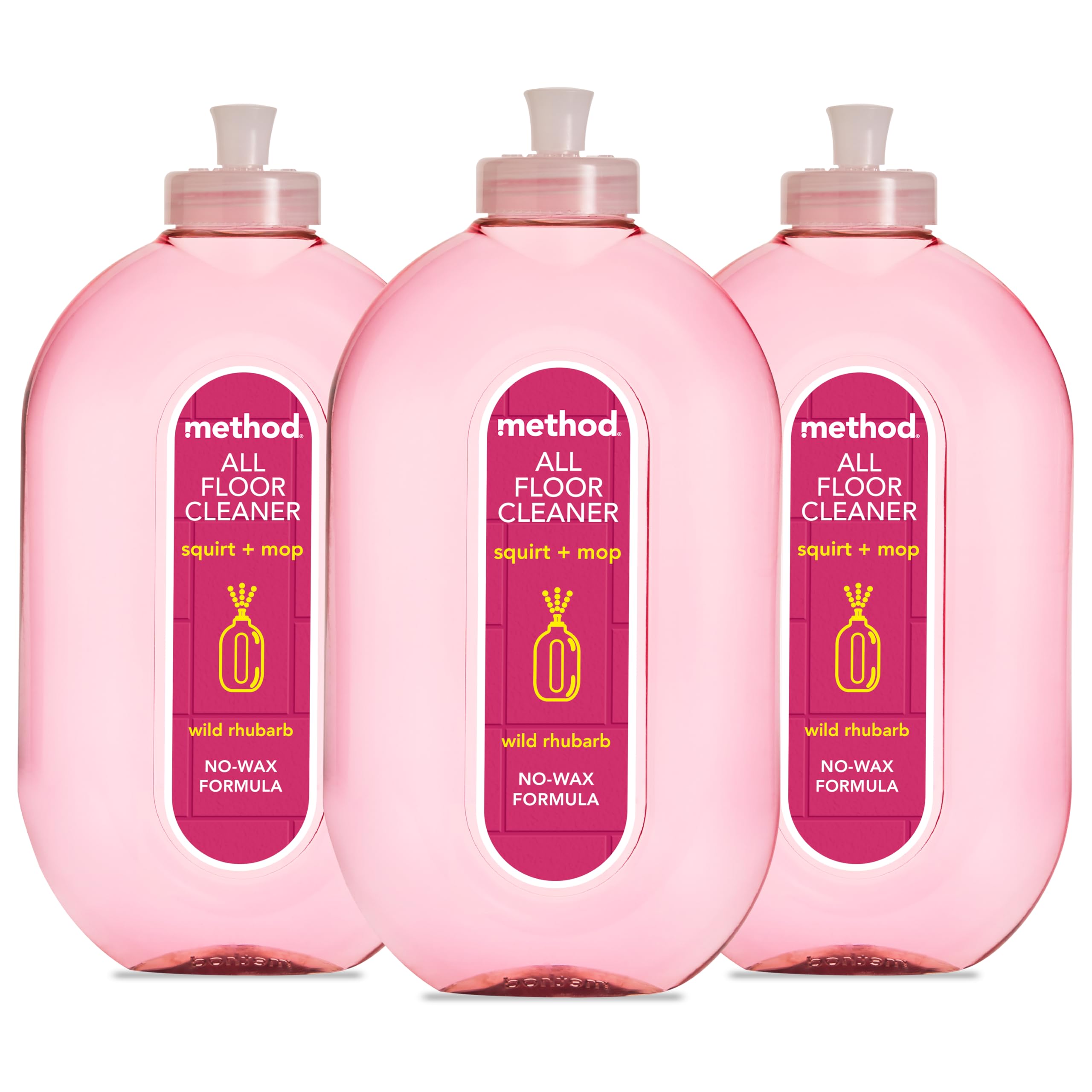 Multipurpose, All Floor Cleaner, Gently Cleans and Shines, Fresh Wild Rhubarb Scent, Pack of 3, 3 x 739ml