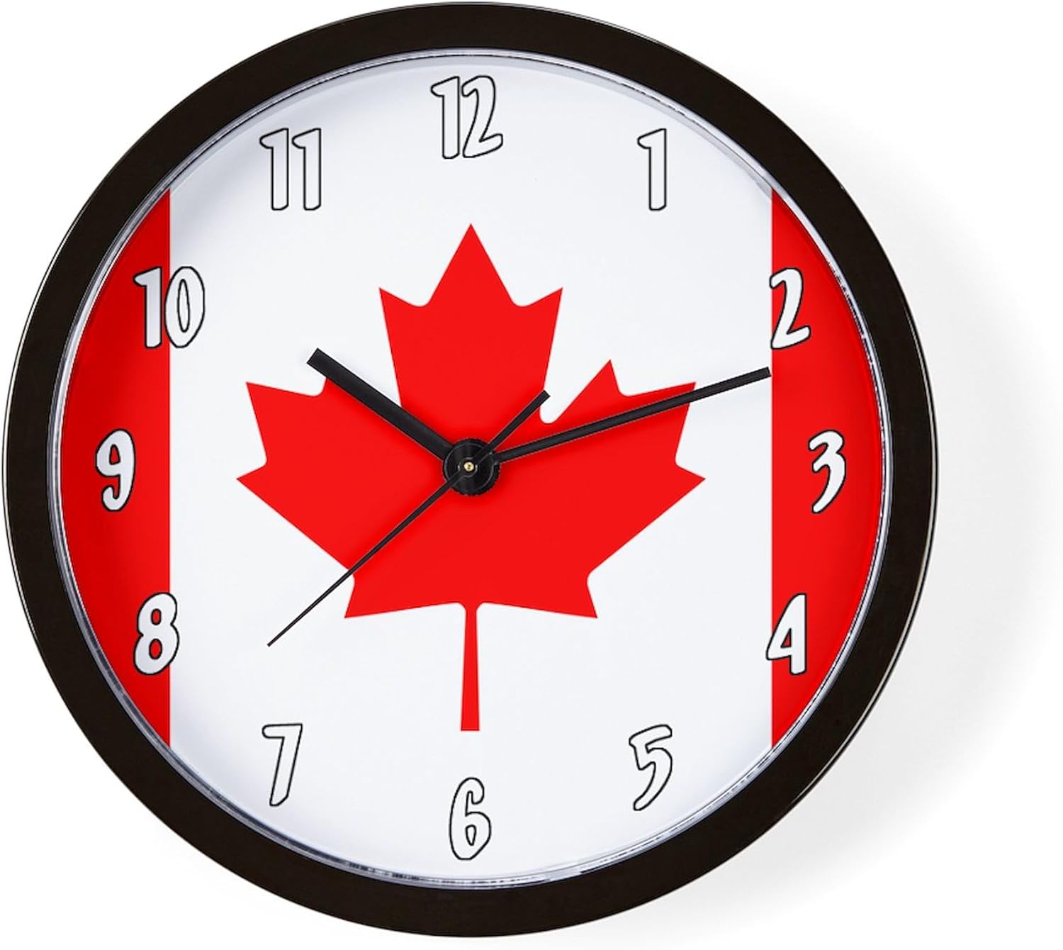 CafePress Canadian Flag 10" Wall Clock for Livingroom, Kitchen, or Office