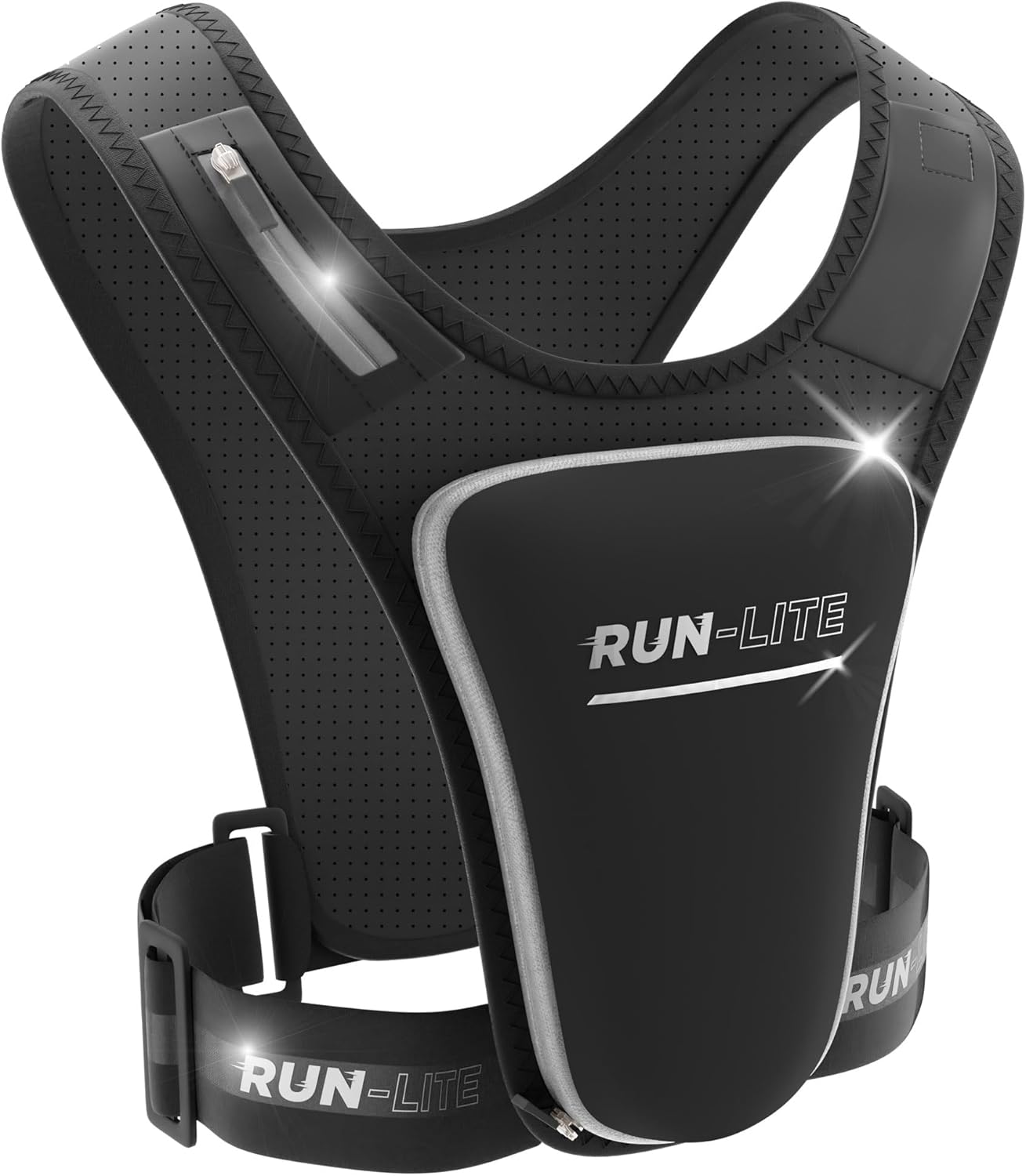 Running Vest Phone Holder with Waterproof Phone Pouch, Adjustable Belt