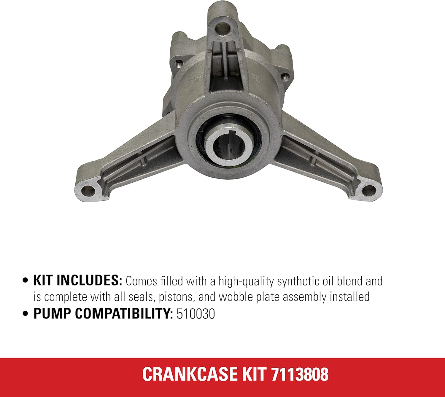 Simpson Cleaning 7113808 Crankcase Replacement Kit for OEM Technologies 510030 Axial Cam Pressure Washer Pump, Silver