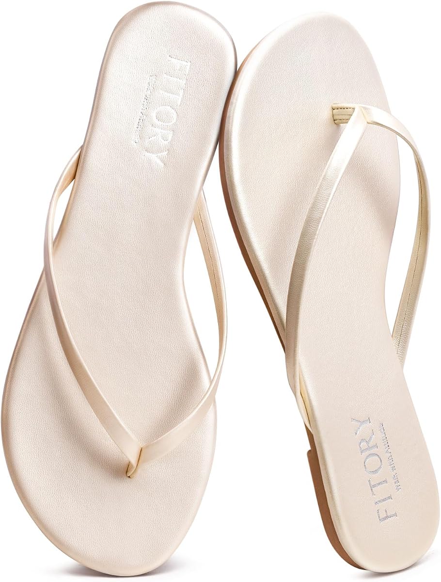 FITORY Womens Flip Flops Fashion Casual Thong Walking Slide Summer Sandals