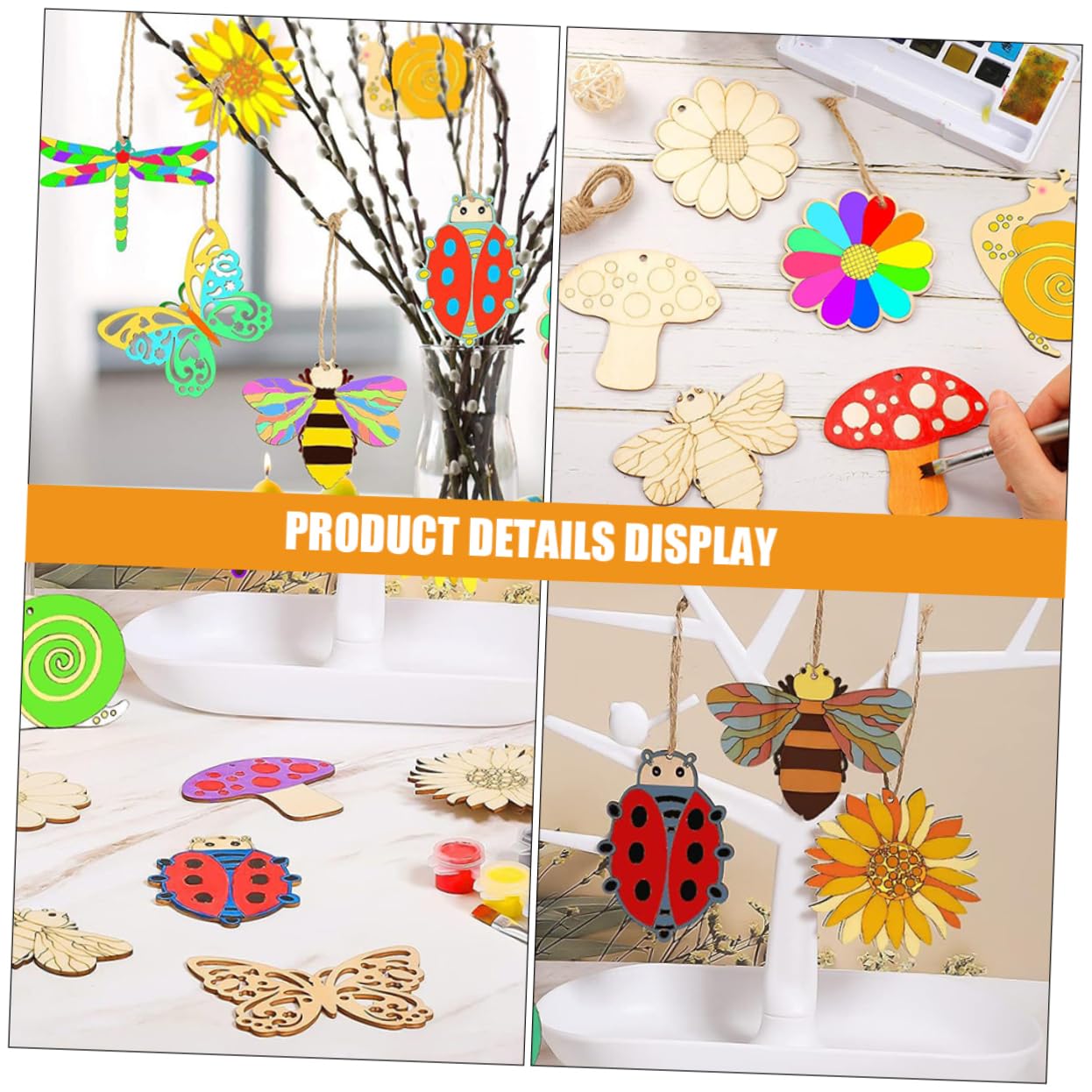 Abaodam 2sets Dibujo Infantil De Astillas De Madera. Espacios En Madera Para Manualidades Recortes De Sin Terminar Rebanadas De Graffiti De Bricolaje Ficha De Grafiti 80pcs*2