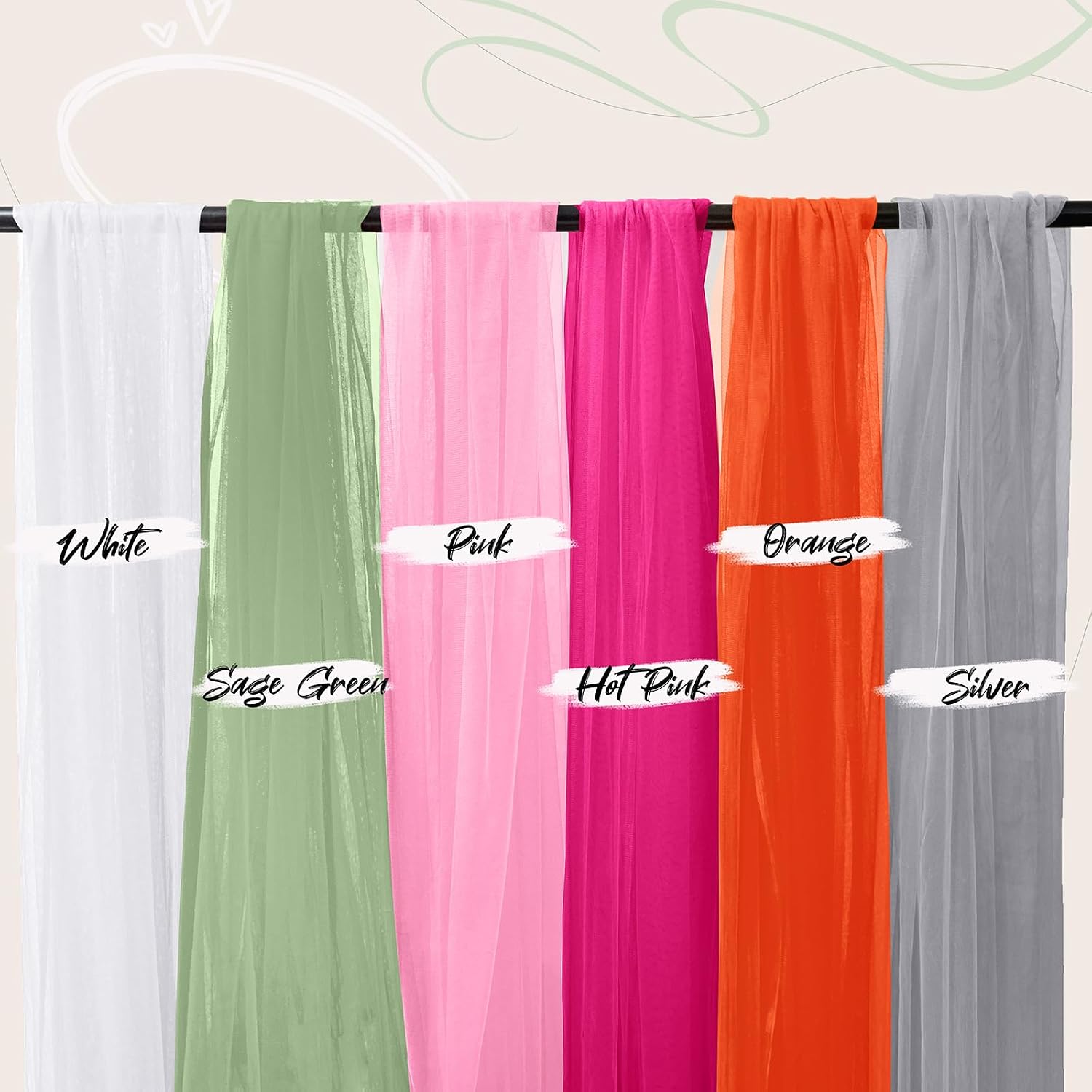 SiinvdaBZX Sage Green Tulle Fabric Roll, 54 Inch x 3 Yards Soft Drape Tulle Netting Fabric for DIY Craft Tutu Skirt Bridal Veil Wedding Party Table Skirt Ceiling Decor