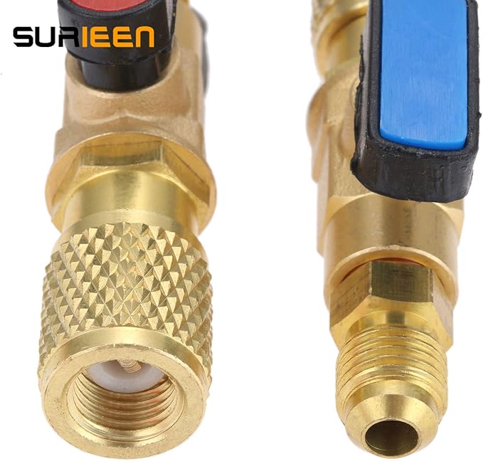 Válvula de Bola para Refrigerante Aire Acondicionado 1/4'' SAE miniatura 7