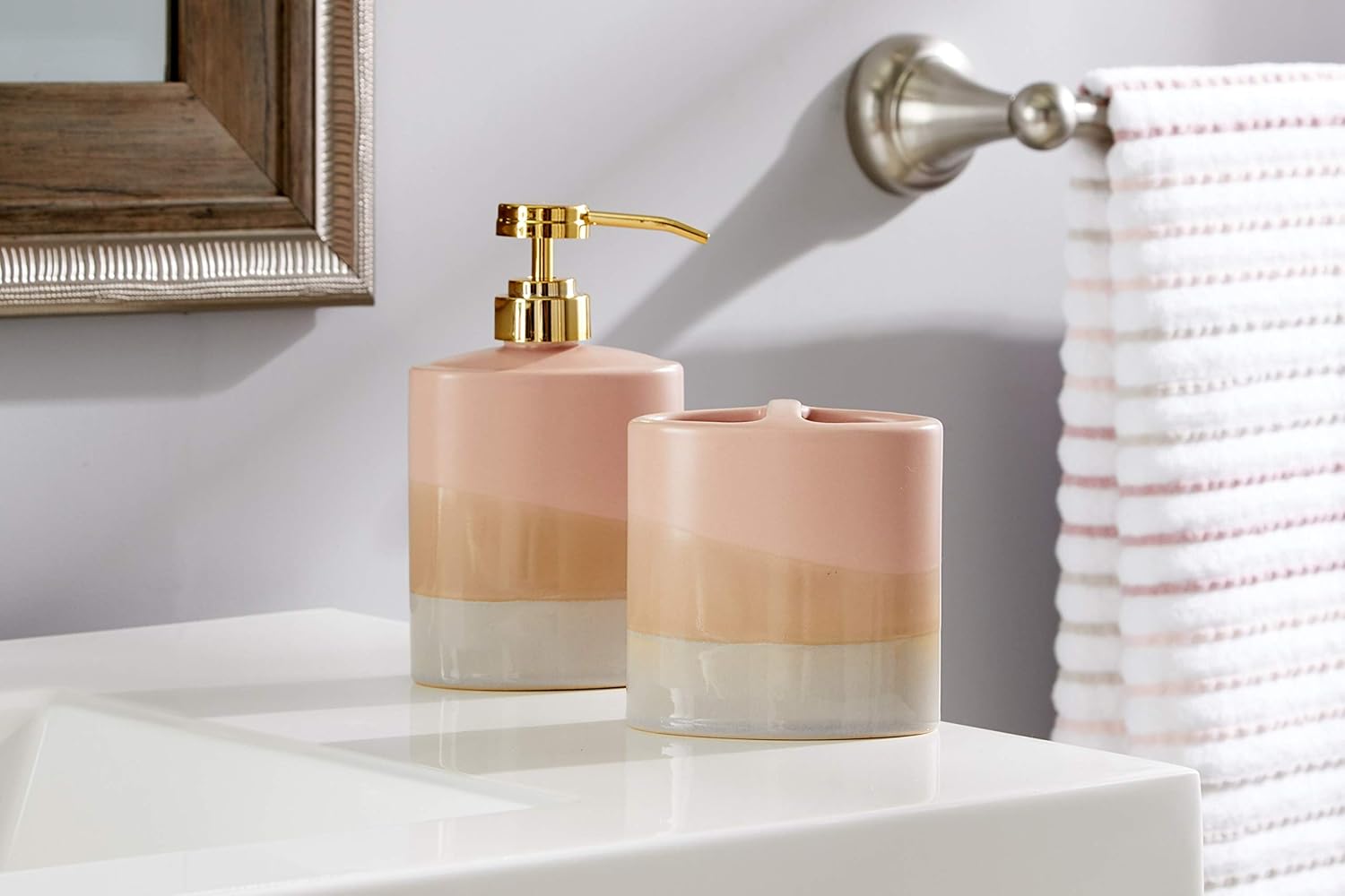 SKL Home by Saturday Knight Ltd. Sparkle Shower Curtain Hooks, Gold: Home & Kitchen