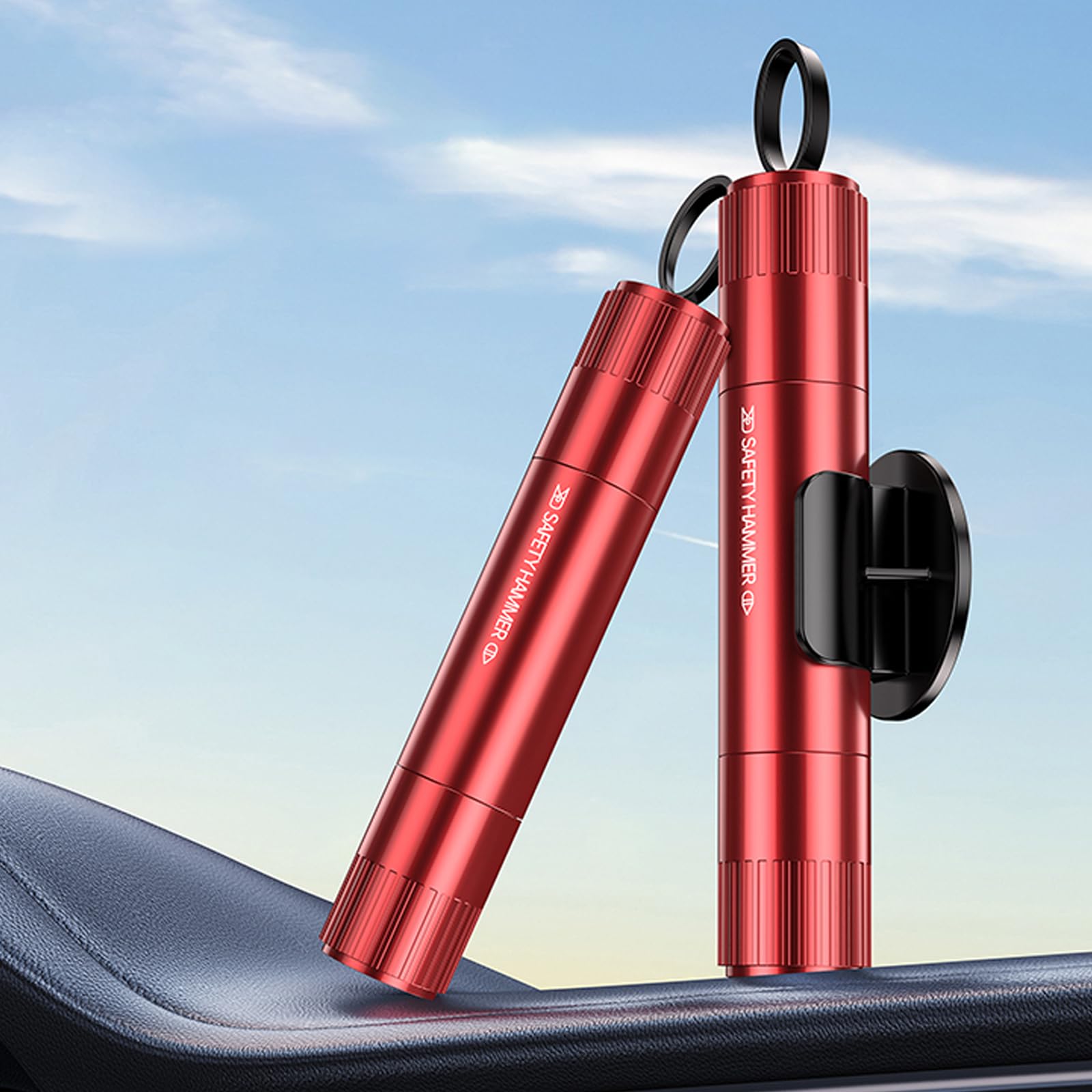 Brise Vitre Coupe Ceinture Lot De 2 Marteaux De Secours Bkemkri - Brise- Vitre Et Coupe-ceinture - Sécurité Voiture - Aluminium Marteau De Vie Voiture