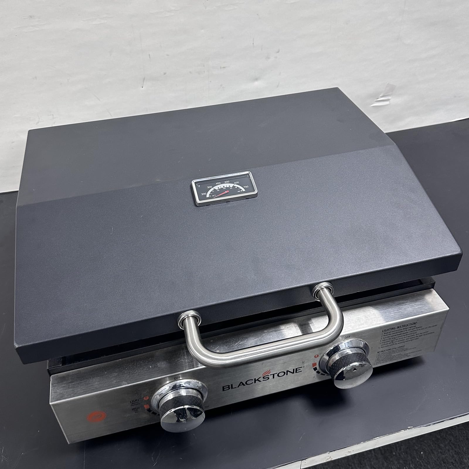 Klappdeckel Für Blackstone 55,9 Cm Grillplatte 1666 (2024) – Wasserdicht, Mit Thermometer