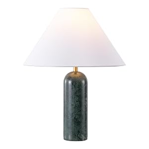 SAFAVIEH Lighting Collection Selah Green 21 Inch Marble Table Lamp with Shade Contemporary Accent Lighting Bulb Included TBL4674A