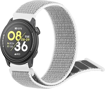Amzpas Nylon Band COROS PACE 4 / PACE 3 / Pro / APEX 2 Pro / APEX Pro / APEX 46mm Unisex 22mm Soft Sport Replacement Strap for Coros Pace 4/3 Watch