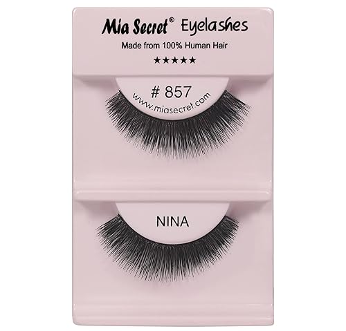 Mia Secret Demi Wispies Pestañas postizas de estilo natural, pestañas postizas de extremo largo, banda transparente invisible, pestañas de cabello