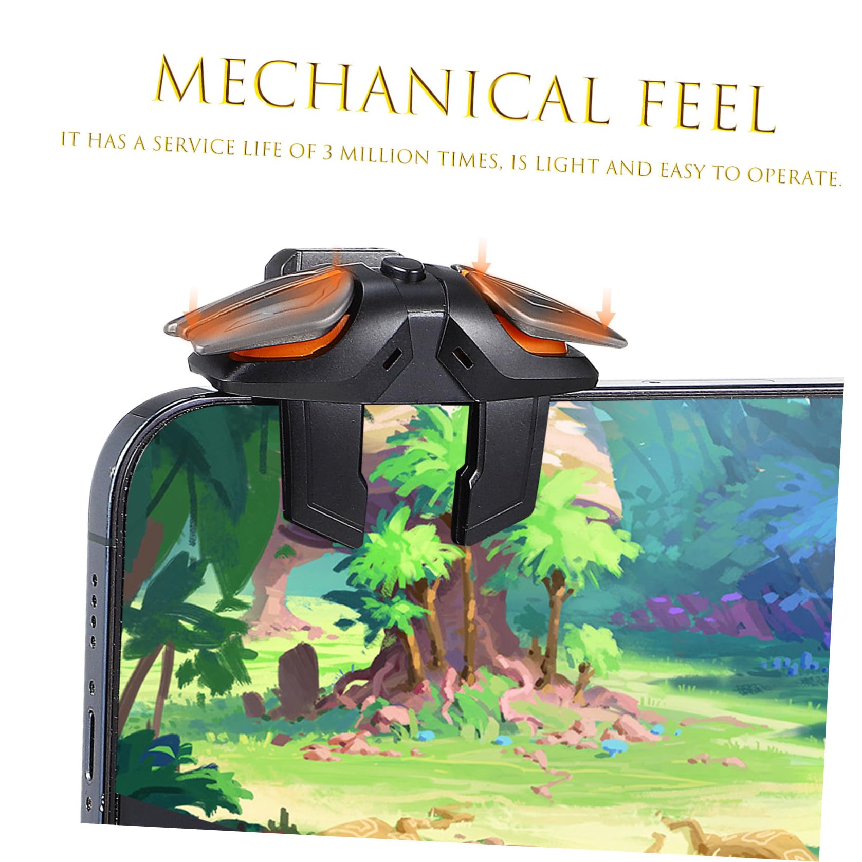 ABOOFAN Mobile Game Controller Trigger mit Ladegerät Empfindliche Gaming Controller für Smartphones Kompatibel mit Handyhüllen Inklusive Atmungsaktiven Fingersleeves für Präzises
