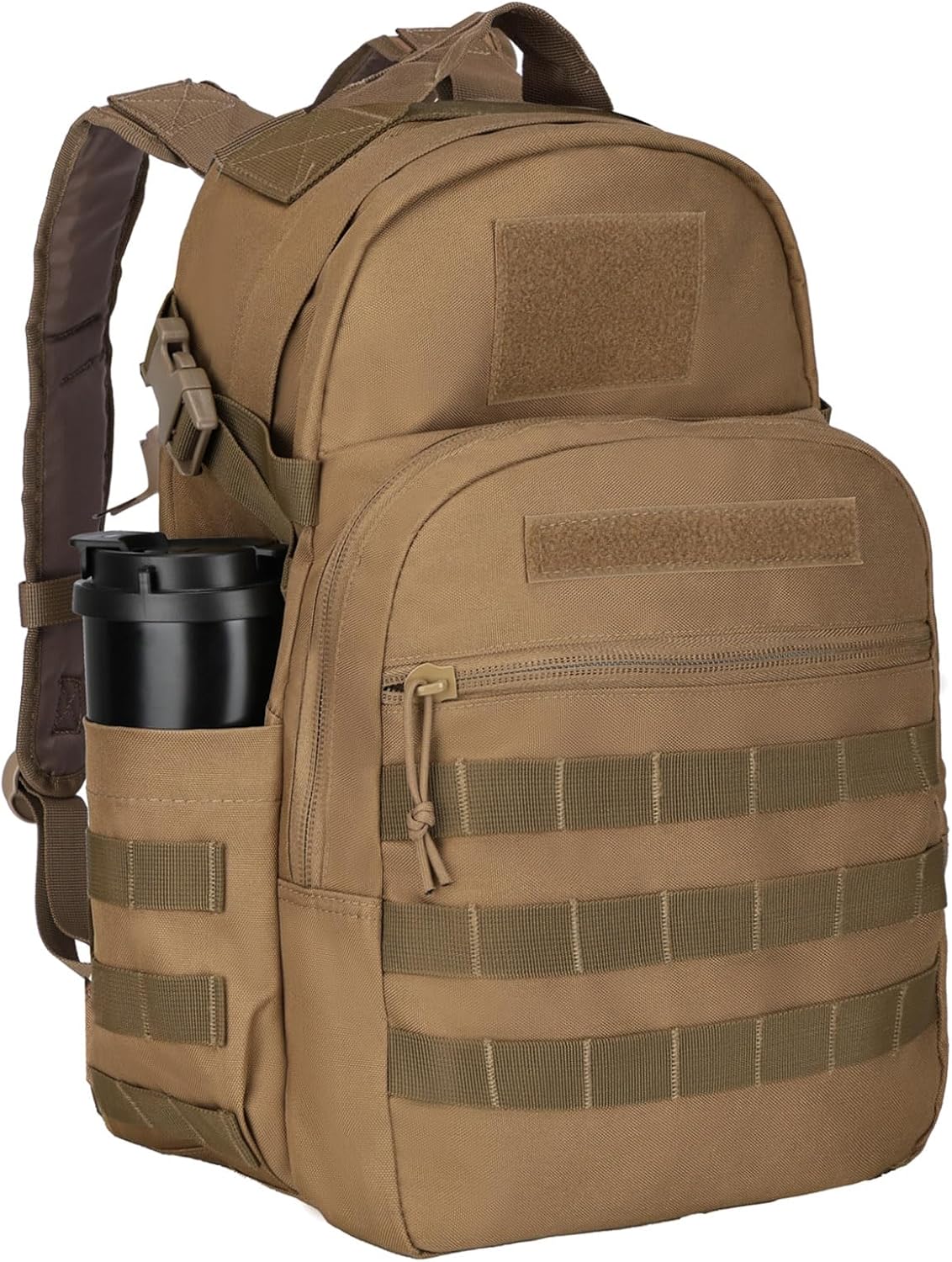 Miramrax Tactical Backpack for Men 30L Military Backpacks Concealed Carry Bags with Gun Holder Assault Pack for Travel Bug Out Bag (Coyote)