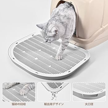 Amazon.co.jp: 猫トイレステップ ネコトイレ専用ステップ 砂の飛び散り
