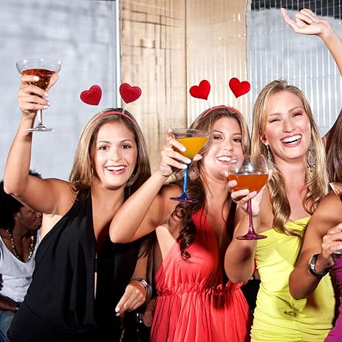 Miniatura 4 de 4 diademas de corazón rojo para el día de San Valentín, diadema de amor, diadema para el cabello, bandas para el cabello para mujer, cosplay,