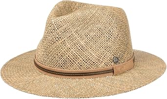 Lierys Parsell Traveller Hat Made in Italy Straw Leather Band Sun Protection Unisex Summer