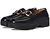 FitFlop F-Luma Square-Chain Leather Loafers - Pair View
