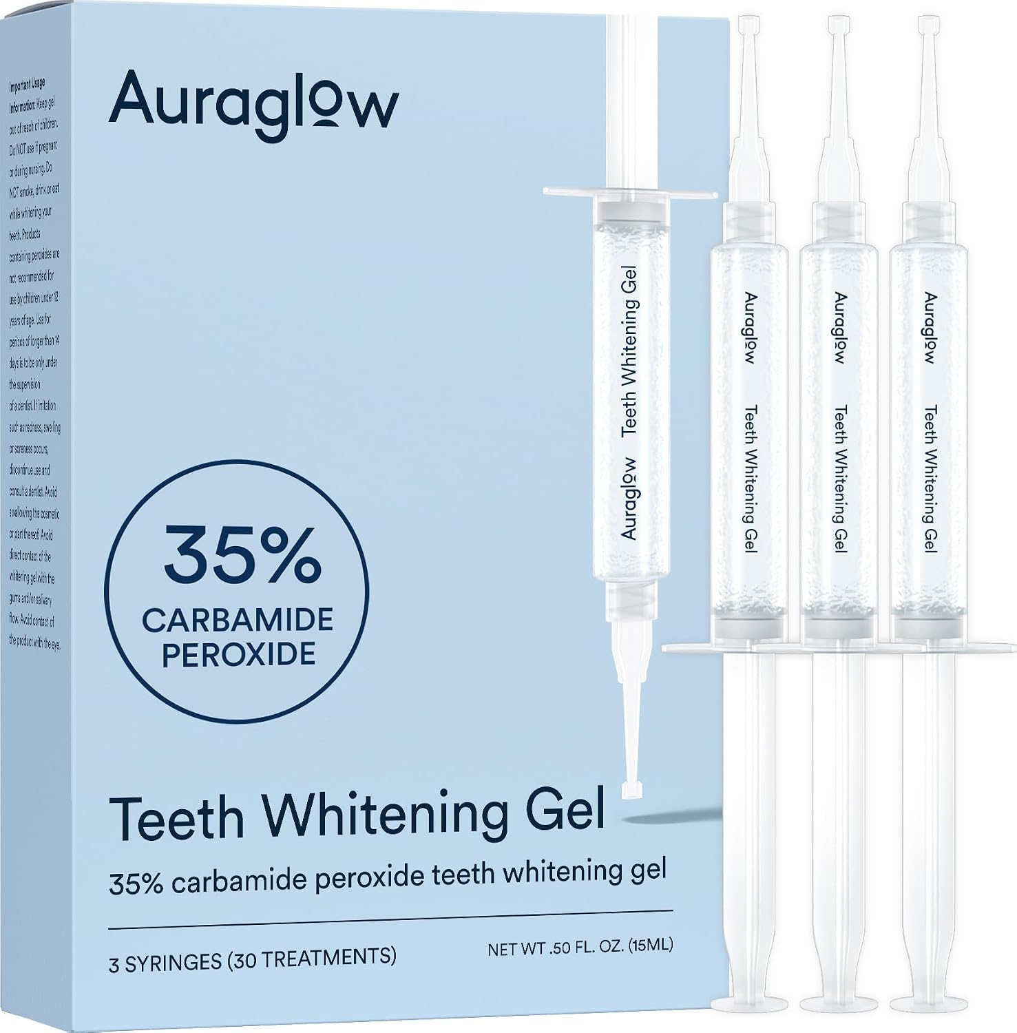  Teeth Whitening Kit, LED Accelerator Light, 35% Carbamide Peroxide Teeth Whitening Gel, 20+ Whitening Treatments, Whitens up to 10 Shades in 7 Days thumbnail