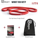 Polygon Pull Up Assist Resistance Exercise Bands, Heavy Duty Assistance Loop Mobility Band, for Body Stretching, Muscle Toning, Powerlifting, Resistance Training, Physical Therapy, Home Workouts