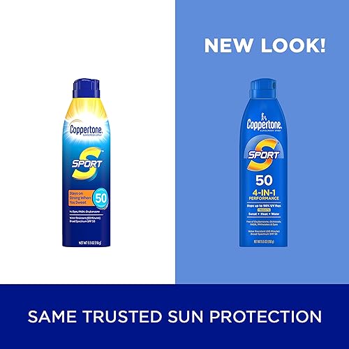 Miniatura 2 de Coppertone SPORT - Spray de protección solar continua amplio espectro SPF 50 55 onzas por botella paquete de 2 el embalaje puede variar