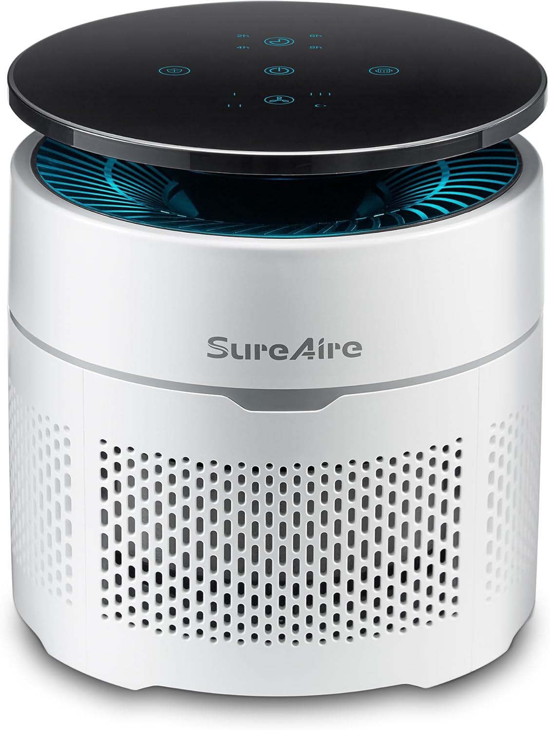 Small Desktop Air Purifier with HEPA Filter for Home and Office, Large Touch Display with Filter Indicator, Timer, Sleep Mode, Covers up to 250 Sq.Ft